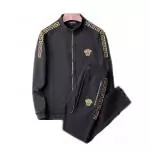 versace tracksuits for hommes 2019 broderie flower black